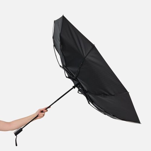 Зонт складной Fiber, черный 4