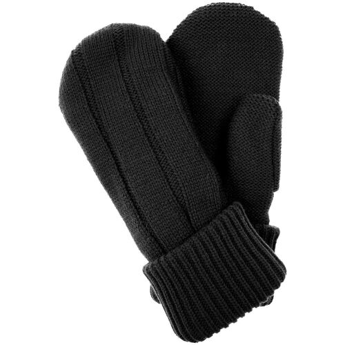 Варежки Knit Beat, черные, размер S/M 2 Варежки Knit Beat, черные, размер S/M 2