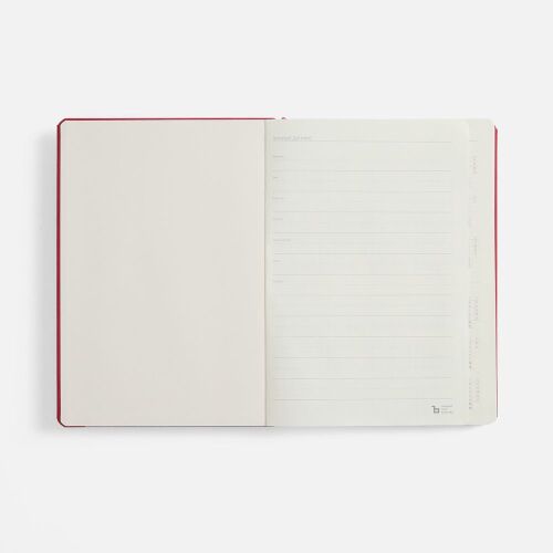 Ежедневник Urban Hard, недатированный, красный 3