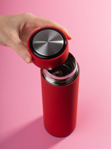 Термос с ситечком Percola, красный 6