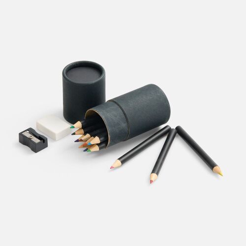 Набор цветных карандашей Pencilvania Tube Plus, черный 1