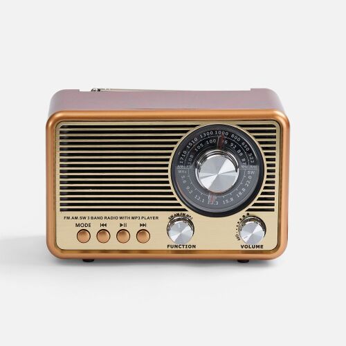 Bluetooth-колонка с радио Listenberg, коричневая 2 Bluetooth-колонка с радио Listenberg, коричневая 2