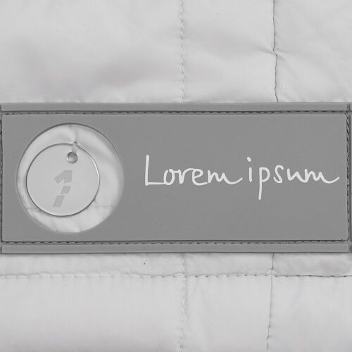 Лейбл из ПВХ с вырубкой «Круг», серый 5