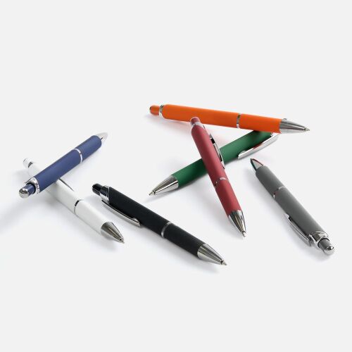 Ручка шариковая Chromos Soft Touch, оранжевая 5