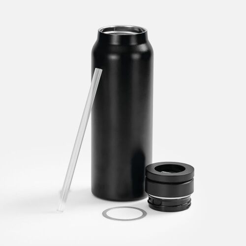 Термобутылка Magnus с магнитным держателем для телефона, черная 3