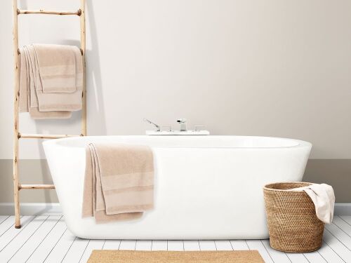 Полотенце Molan, большое, бежевое 5