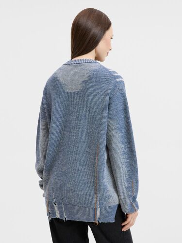 Джемпер Denim свободного силуэта на заказ, полушерсть, размер L 3