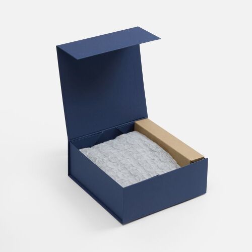 Коробка складная Quadra Fold, темно-синяя 4