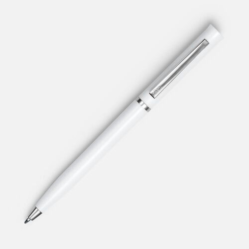 Ручка шариковая Euro Chrome, белая 2 Ручка шариковая Euro Chrome, белая 2