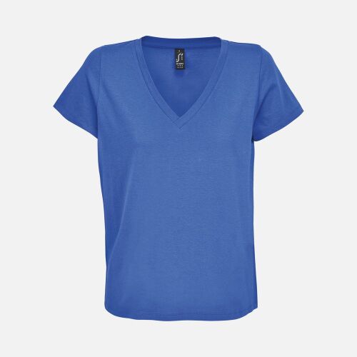 Футболка женская Regent Women с V-образным вырезом, ярко-синяя ( 1