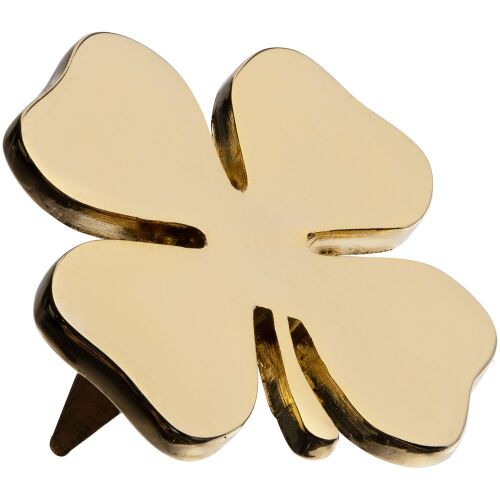 Шильдик «Счастливый клевер», золотистый 1