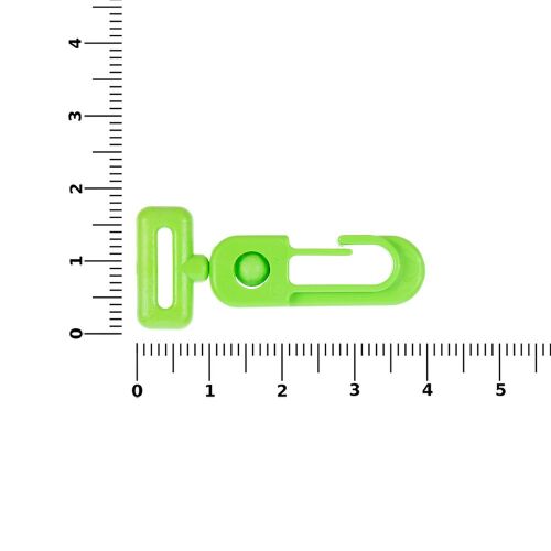 Застежка-карабин Сarabine, S, зеленый неон 2