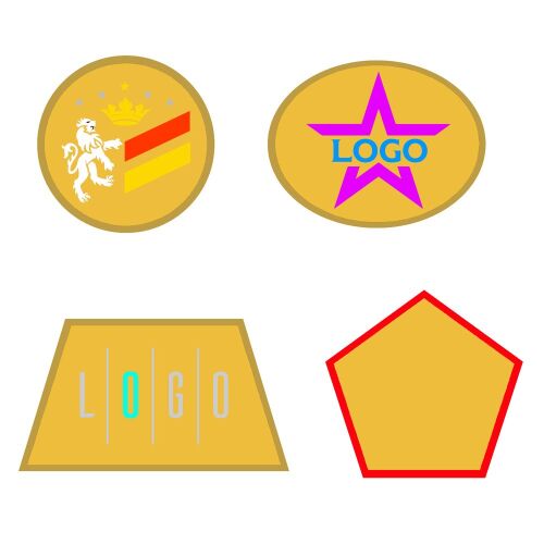 Шеврон из габардина Gabo L, желтый 1