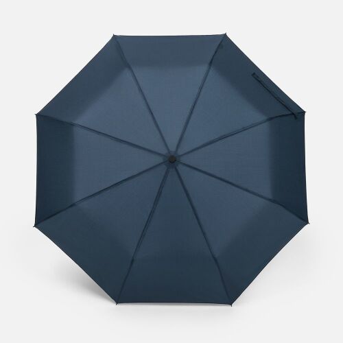 Зонт складной Smooth Move с плавным закрытием, темно-синий 2
