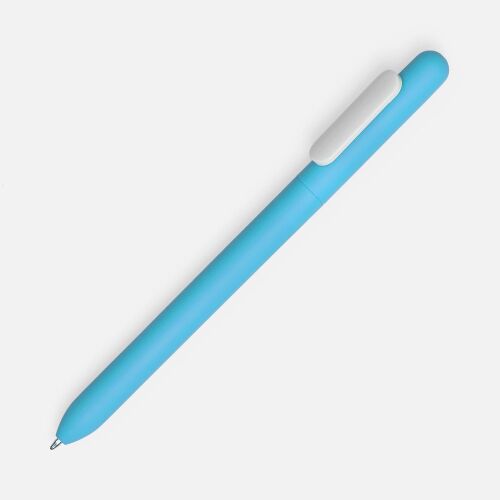Ручка шариковая Swiper Soft Touch, голубая с белым 1 Ручка шариковая Swiper Soft Touch, голубая с белым 1