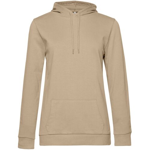 Толстовка с капюшоном женская Hoodie, бежевая, размер XXL 1