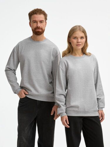 Свитшот унисекс Columbia, серый меланж, размер M 7