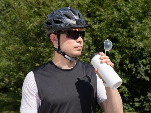 Бутылка для велосипеда Bikescape, белая с черным 6