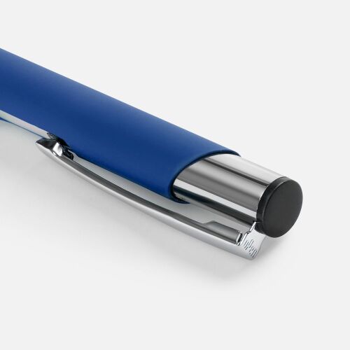 Ручка шариковая Keskus Soft Touch, ярко-синяя 3