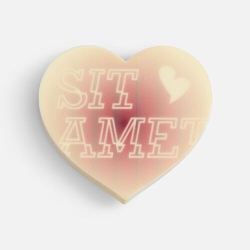 Печенье Dream White в белом шоколаде, сердце 2