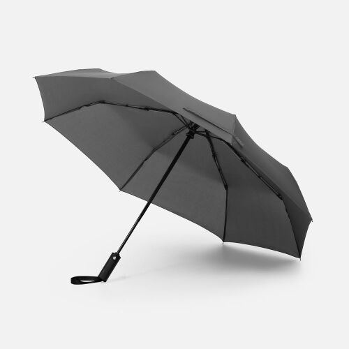 Зонт складной Smooth Move с плавным закрытием, серый 1