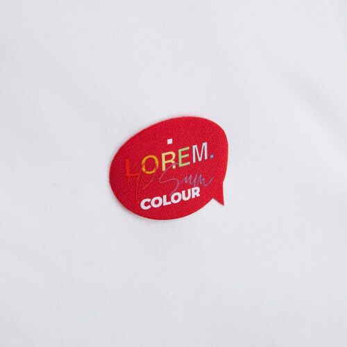 Наклейка тканевая Lunga Bubble, M, красная 5