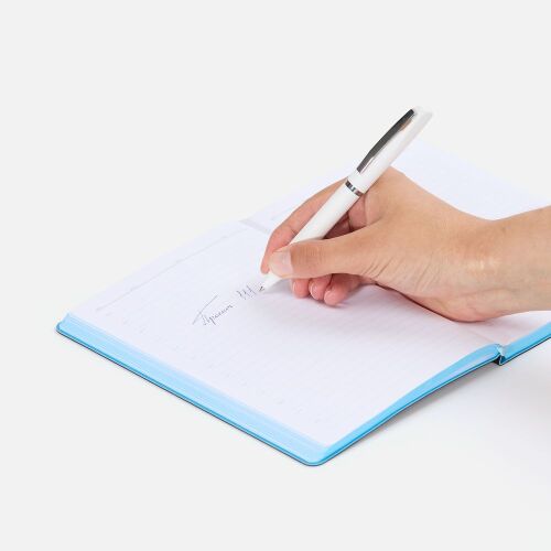 Ручка шариковая Bolt Soft Touch, белая 4