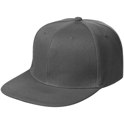 Бейсболка Snapback с прямым козырьком, серая 1