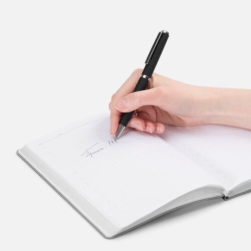 Ручка шариковая Inkish Chrome в футляре, черная 3