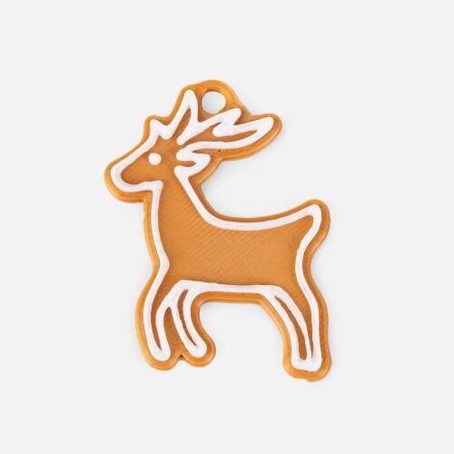 Мини-подвеска «Пряник», 3D-печать на заказ, олень в harsika Мини-подвеска «Пряник», 3D-печать на заказ, олень