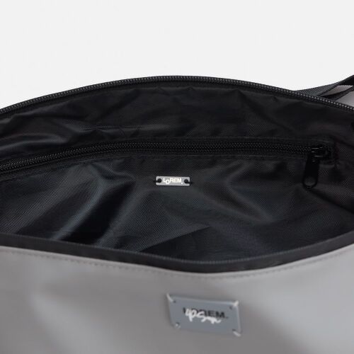 Шильдик металлический Alfa Liten, серый 4