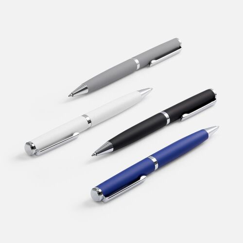Ручка шариковая Inkish Chrome в футляре, белая 7