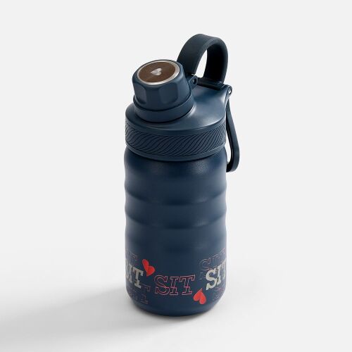 Термобутылка Fujisan 2.0 без логотипа, темно-синяя 6