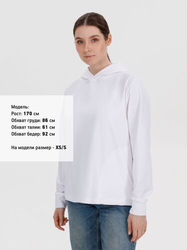 Худи унисекс Morfiss, белое, размер XL/XXL 1 Худи унисекс Morfiss, белое, размер XL/XXL 1
