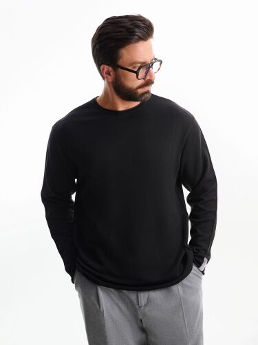 Лонгслив унисекс Siluetti Fuori, черный, размер S/M 3