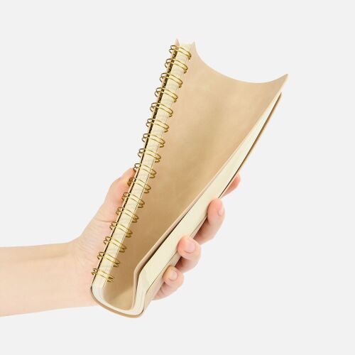 Ежедневник Spiral, недатированный, бежевый 5
