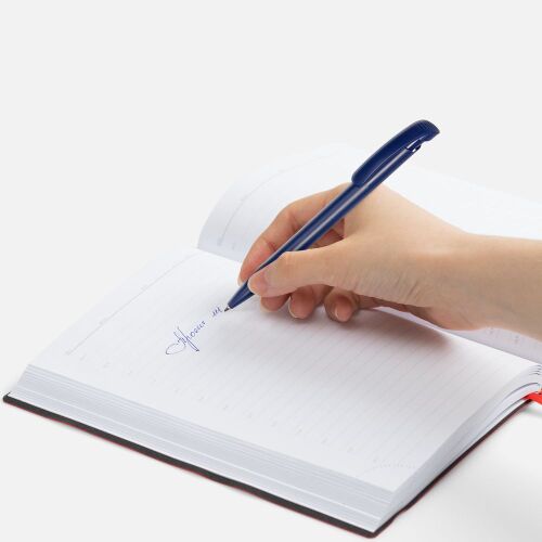 Ручка шариковая Clear Solid, синяя 4
