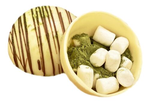 Шоколадная бомбочка «Матча латте» 2