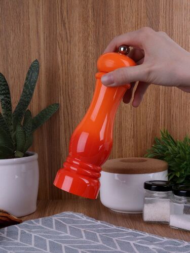 Механическая мельница для специй Gambit, оранжево-красная 5