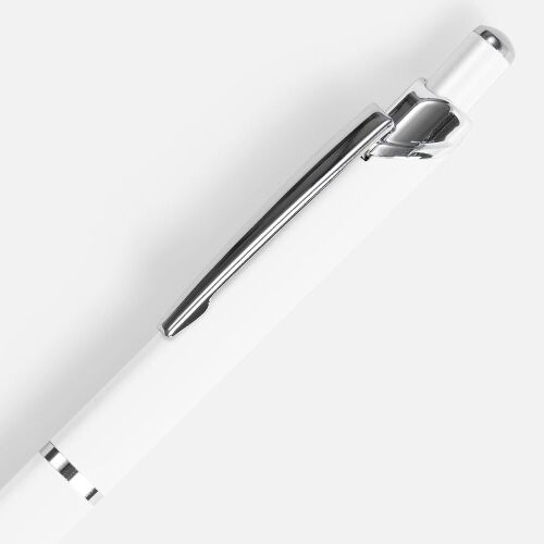 Ручка шариковая Chromos Soft Touch, белая 3