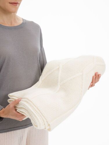 Плед Curve Verve, молочно-белый 5 Плед Curve Verve, молочно-белый 5