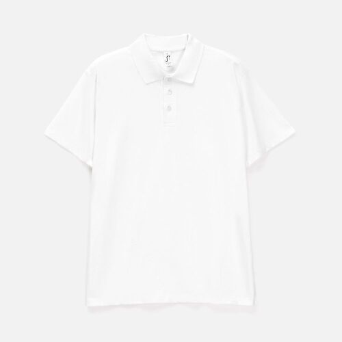 Рубашка поло мужская Prescott men 170 белая, размер L