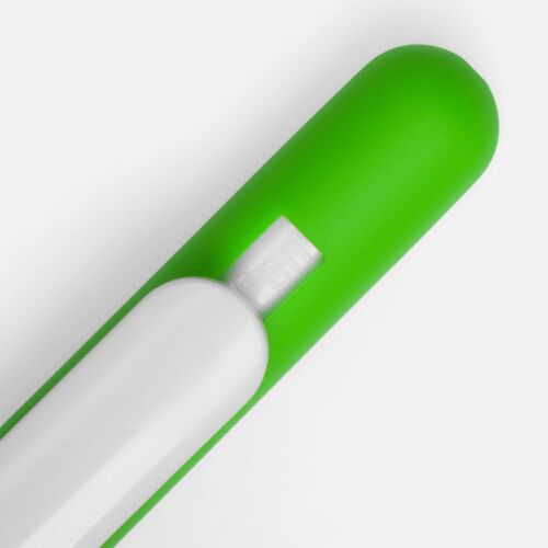 Ручка шариковая Swiper Soft Touch, зеленая с белым 3