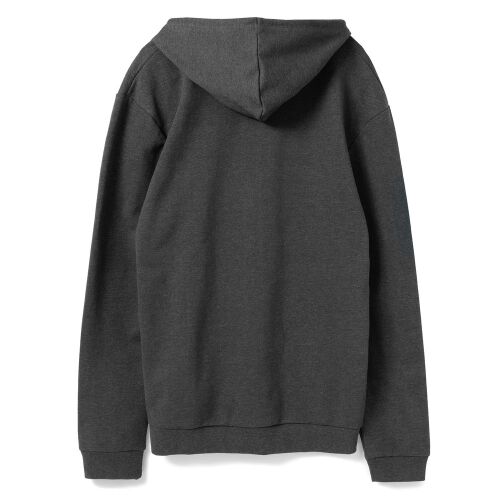 Толстовка с капюшоном унисекс Hoodie, серый меланж (антрацит), р 16