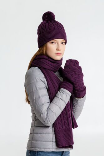 Варежки Heat Trick, баклажановые, размер L/XL 4