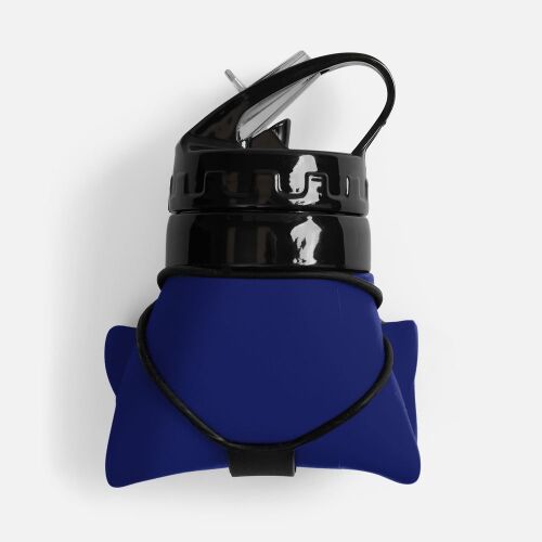 Складная бутылка для воды Langfossen, синяя 4