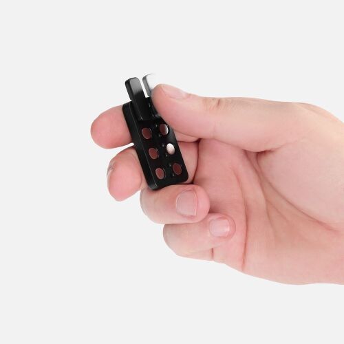 Антистресс-кликер Clacky, черный с серебристым 4