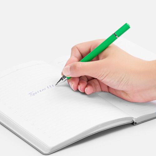 Ручка шариковая и вечный карандаш Diptych, зеленая 4