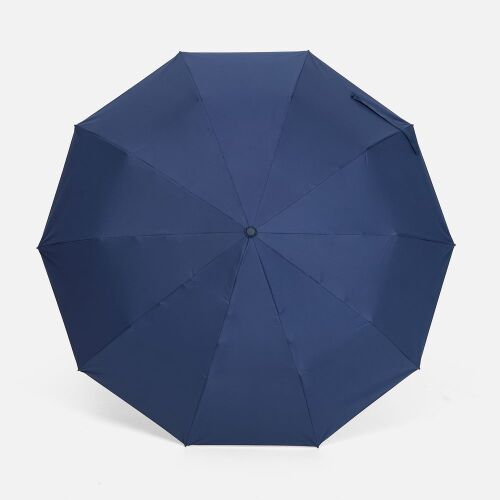 Зонт обратного сложения inLoop с ручкой-карабином, темно-синий 2