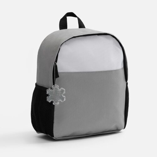 Пешеходный светоотражатель с цепочкой «Снежинка», белый 2